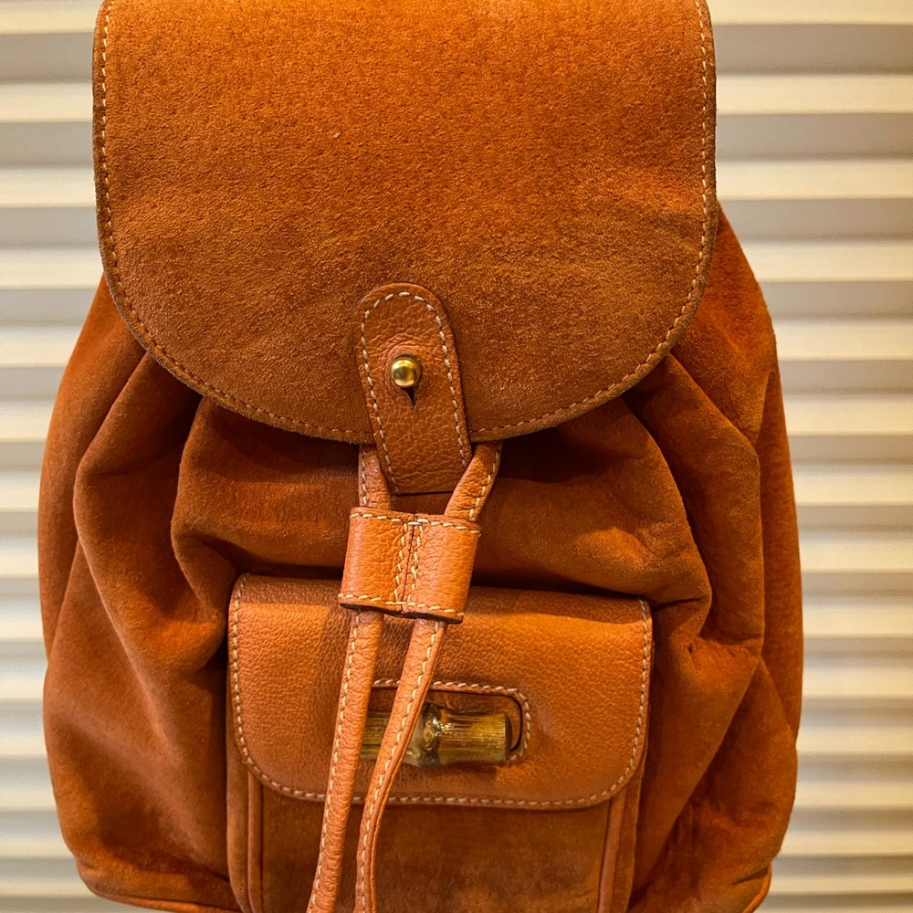 Gucci Mini Suede Backpack - Picture 2 of 9